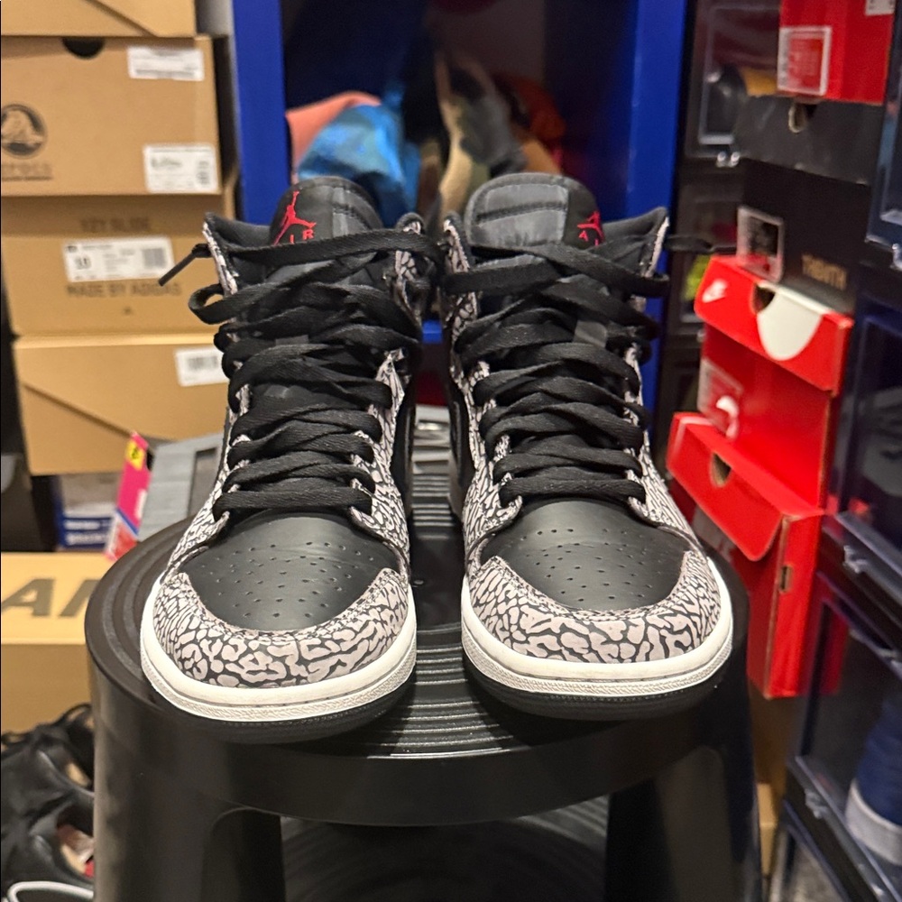 Jordan Black and Gray Sneakers